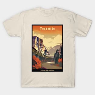 Yosemite National Park Vintage Travel Poster T-Shirt